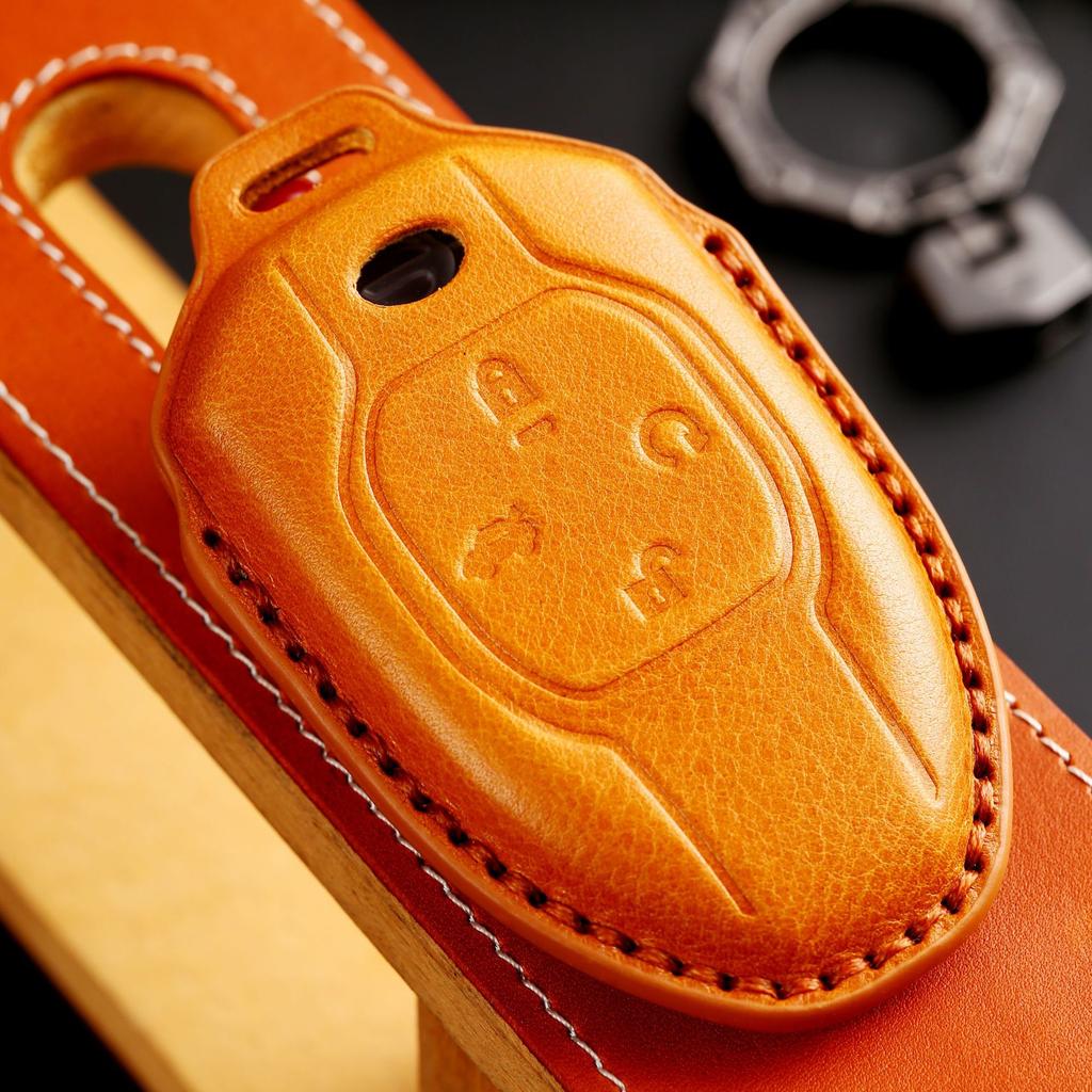 Car Key Protective Cover Is Suitable for Trumpchi Shadow Leopard Special Leather Pure Handmade Three-dimensional 3D Car Products