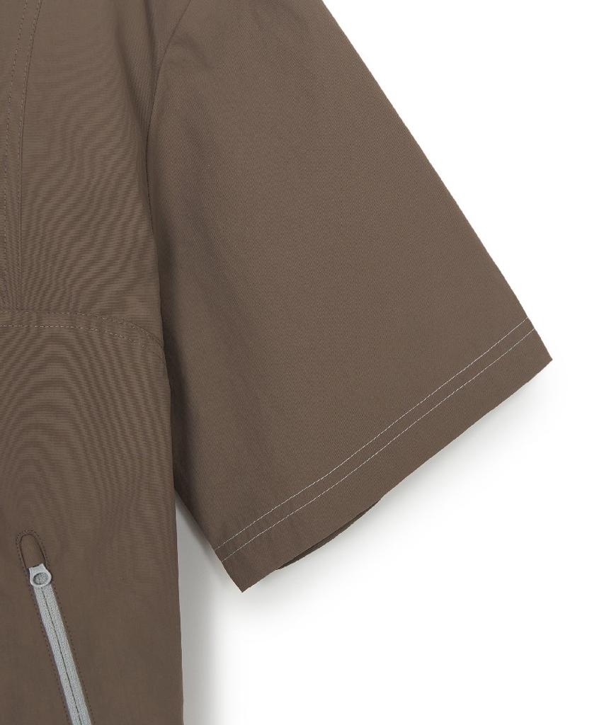 Mlb Gorpcore Short Sleeve Anorak Ny (L.Brown)