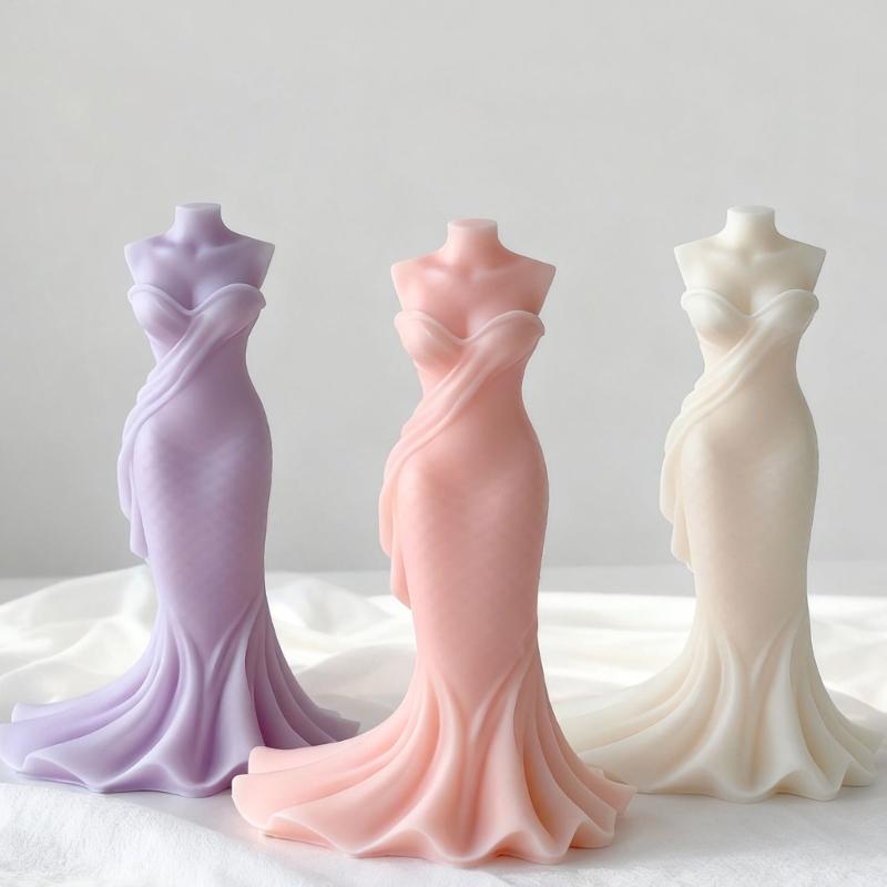 Stampi in Silicone per la Realizzazione di Candele, Stampo per Colata in Resina Epossidica per Matrimoni, Candele per Aromaterapia, Sapone, Artigianato Artistico per la Casa, Decorazioni