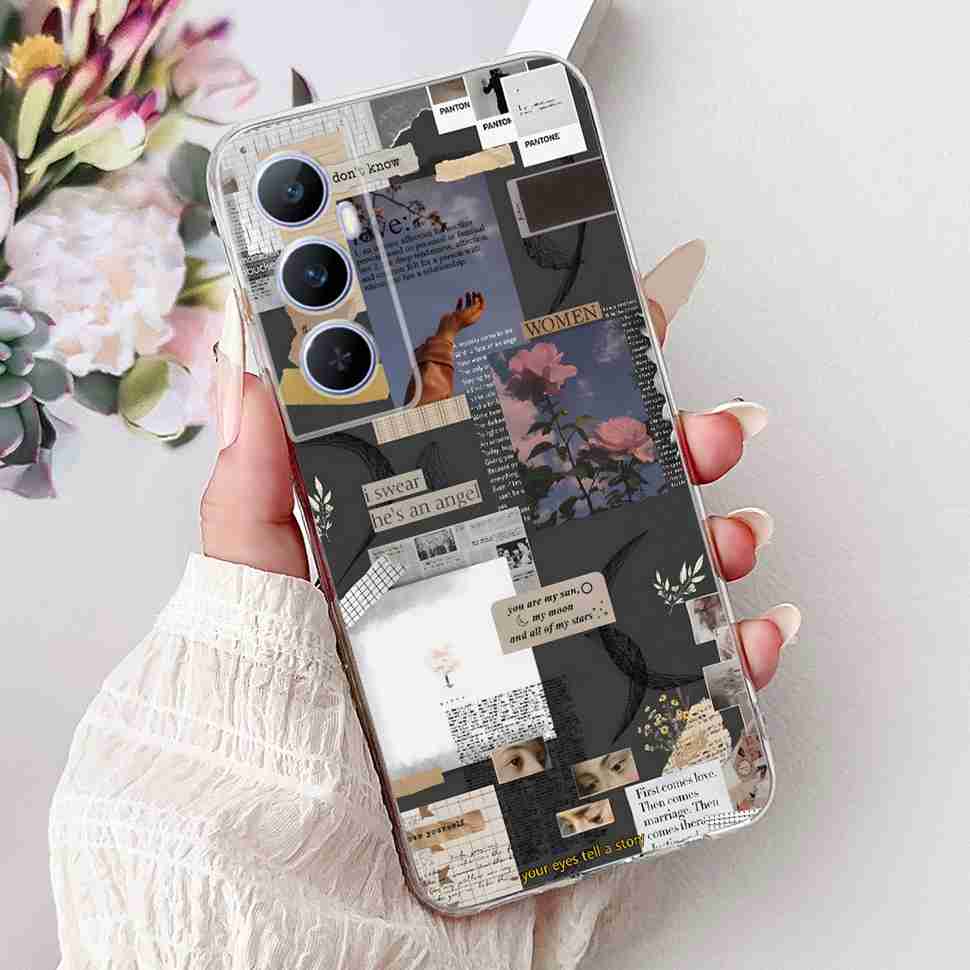 For Realme C65 Case Cute Cartoon Butterfly Cover Soft Silicone Phone Case Fundas For Realme C 65 C65 RealmeC65 4G Bumper
