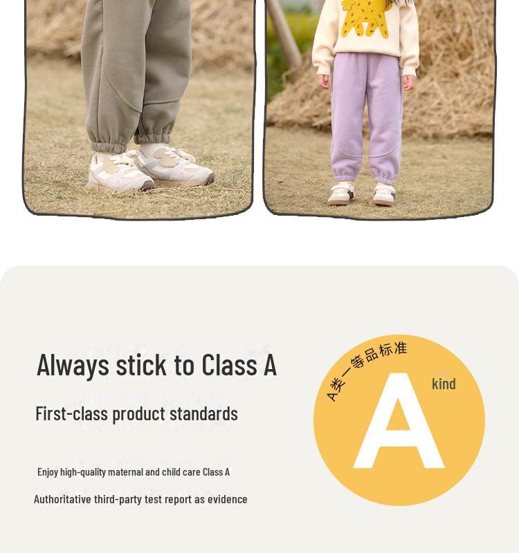 Baumwollhose Kinder Plus Samt Winterhose, Herbst/Winter Sporthose für Jungen und Mädchen