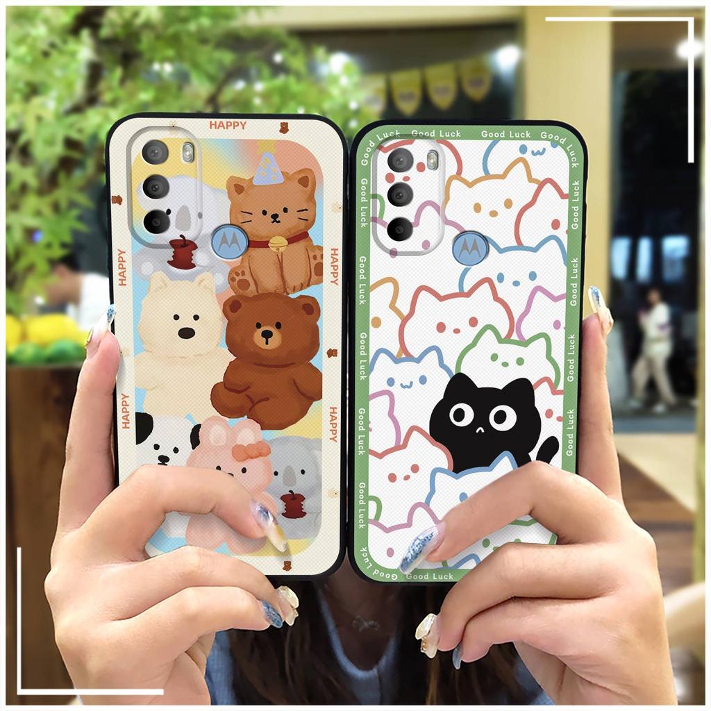 Durable Waterproof Phone Case For MOTO G31 With Fingerprint/XT2173-1 Silicone Dirt-resistant Protective Cartoon Graffiti