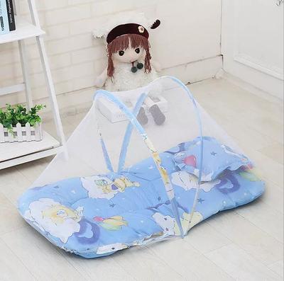 1Pc Portable Foldable Baby Mosquito Net No Installation with Sleep Cushion Pillow Mosquito Net Super Soft Baby Mosquito Net