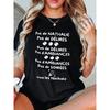 Funny Interpersonal Praise Letter Print Plus Size Women's T-shirt, Short Sleeve Crew Neck Casual Top for Summer & Spring, Women's Clothing