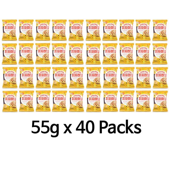 Snack Crispy Pizza Taste Cookies Korea Food 55g 10Packs 40Packs (2 Options)