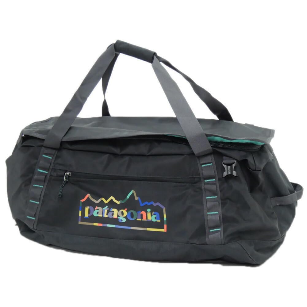 Duffle Bag 49348 BLACK HOLE DUFFEL 70L Hole UFIB Black X Turquoise Green [Patagonia] (Black Duffle) [Used]