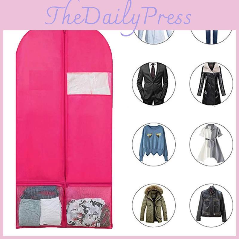 Polyester Clothing Preservation Cover With Waterresistant Fabric For Closet And Travel Use
