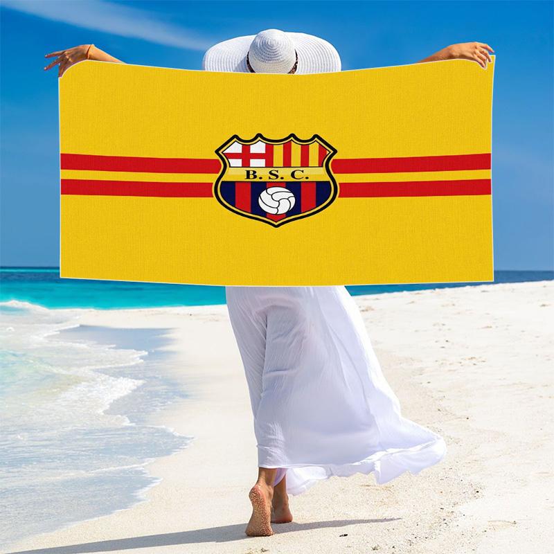 Barcelona SC Print Beach Towel, Large Soft Quick Dry Towel for Beach Camping Swimming