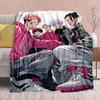 Jujutsu Kaisen Anime Flannel Blanket - Soft Warm Perfect for Sofa, Bedding Camping Travel Office Home Decor -QJY