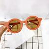 Sunglasses Retro Resin And PC Materials UV  Thick Frame Round For Kids