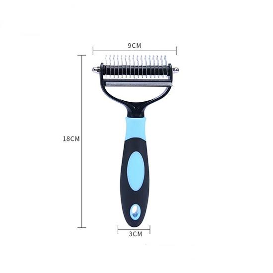 Pet Grooming Cleaning Tool 2 In 1 Pet Shedding Tool Combining Open Knot Hair Removal Hair Comb Hair Removal Comb For Cats Dogs