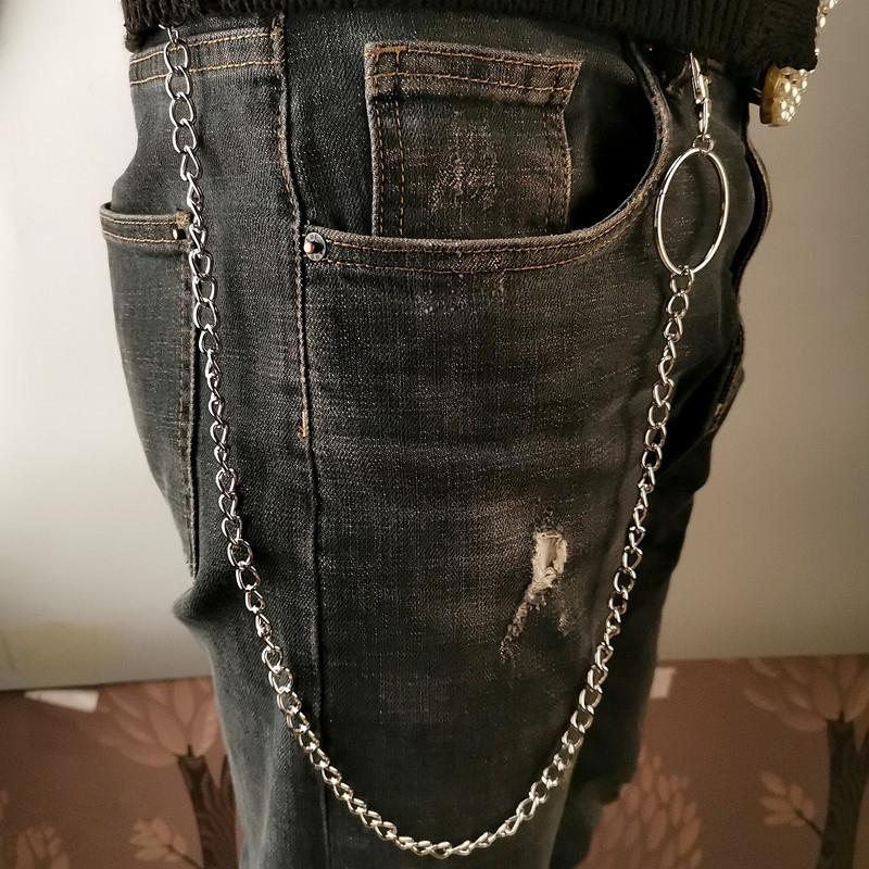 1/2/3 Layer Long Metal Belt Chain Rock Punk Hook Trousers Pant Waist Link Chain