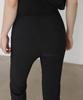 Jikeulib Secret Banding High-Waisted Spandex Black Slacks