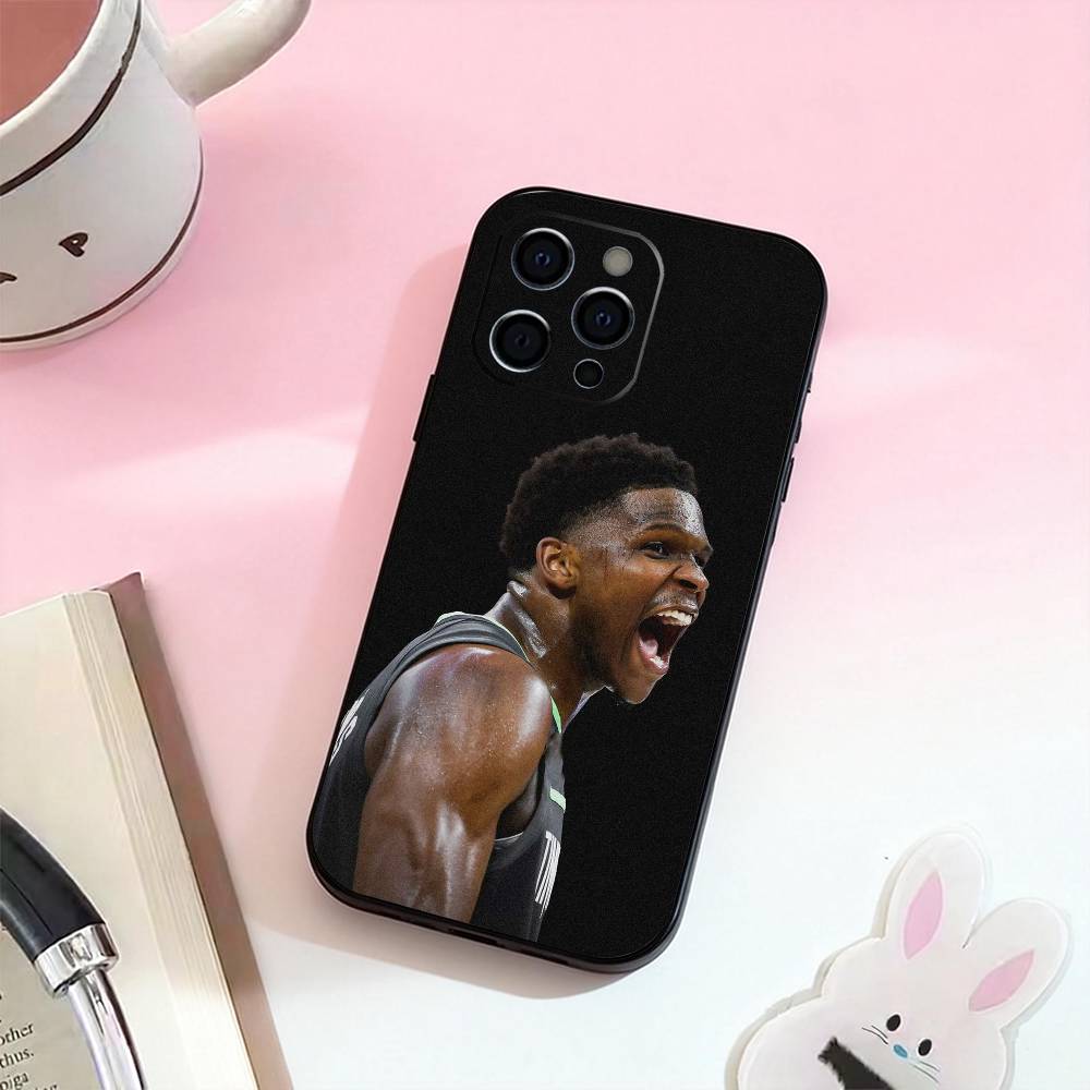 A-Anthony E-Edwards Antman  5   Phone Case For iPhone 17,16,15,14,13,12,11 Plus,Pro Max,Soft Silicone Black Cover iPhone16se4