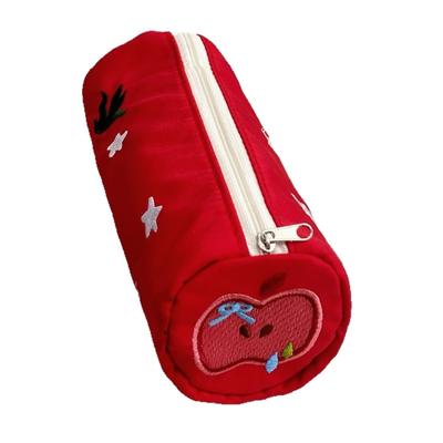 Astuccio Grande Capacità Astucci Portapenne in Poliestere Ricamato Borsa Organizer Cosmetica Portatile Per Scuola Ufficio Viaggio