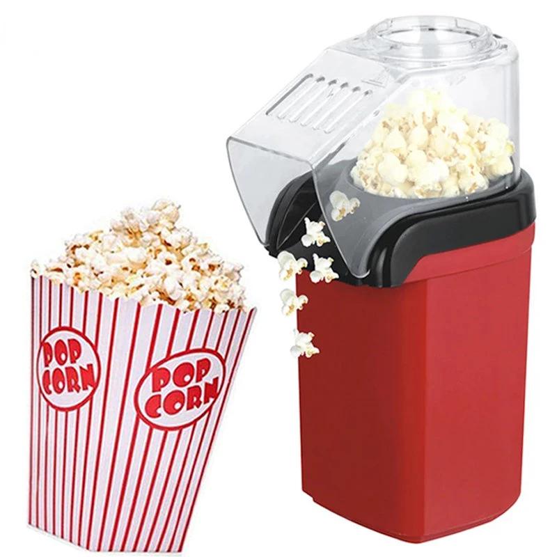 Hot Air Oil Free Healthy Popcorn Maker Machine for Home Kitchen Portable Corn Popper Quick Snack Kids Movie Night Easy Clean