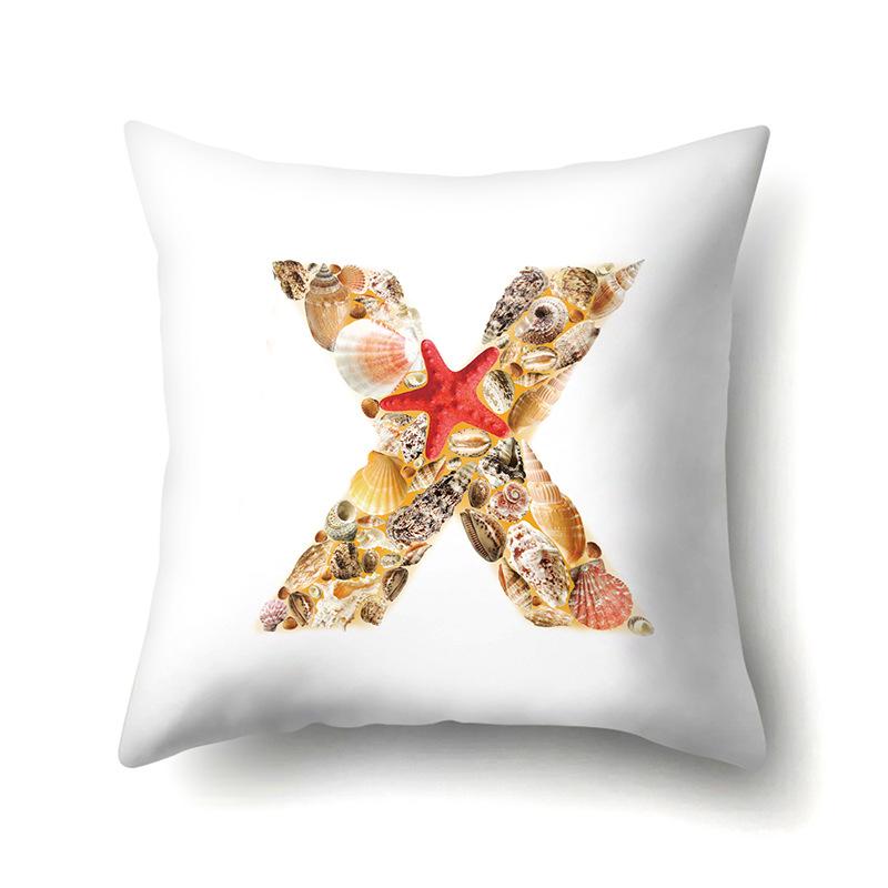 Polyester Pillowcase Automobile Decoration Home 26 English Letter Printed Pillowcase