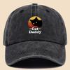 Charming CatDaddy Print Baseball Cap  PAPA Vintage Curved Brim Dad Hat Unisex AllSeason Wear Adjustable Size Fits Most T
