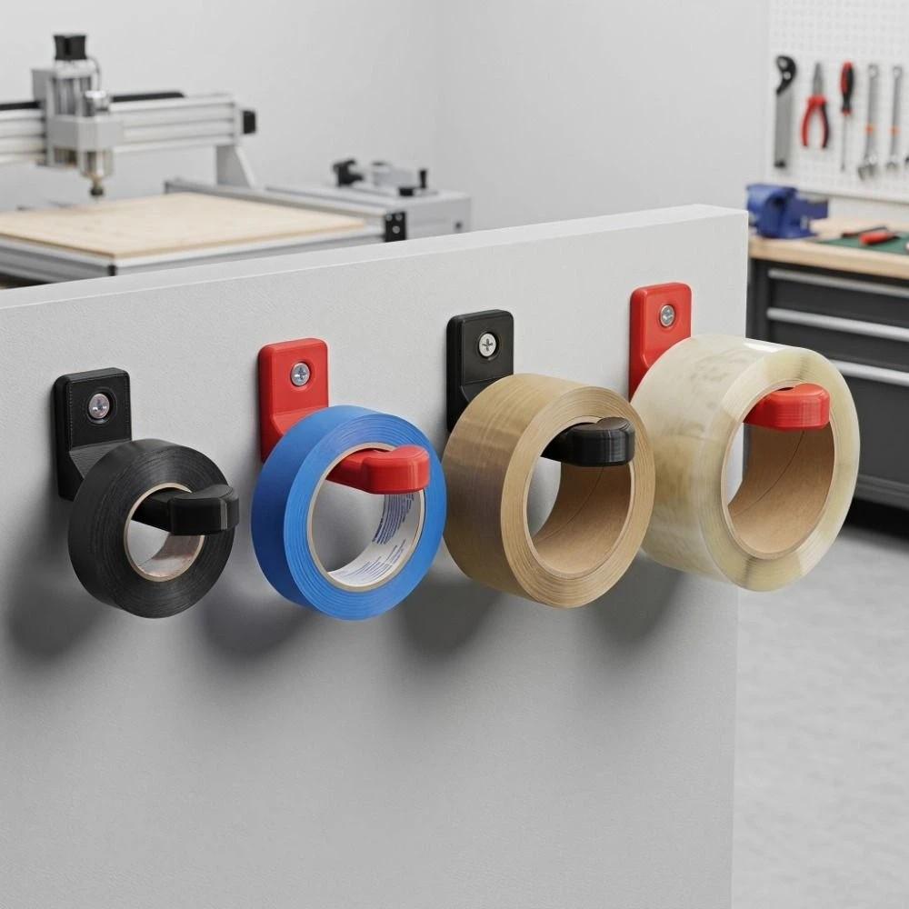 2PCS Plastic Tape Storage Rack Heavy Duty Keys Holder Simple Utility Hook  Workshop