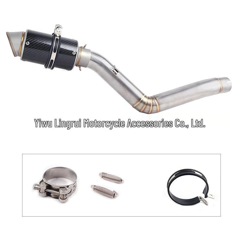 Exhaust Pipe for Benelli TRK502X Motorcycle - Adventure Bike Mid-section Compatible
