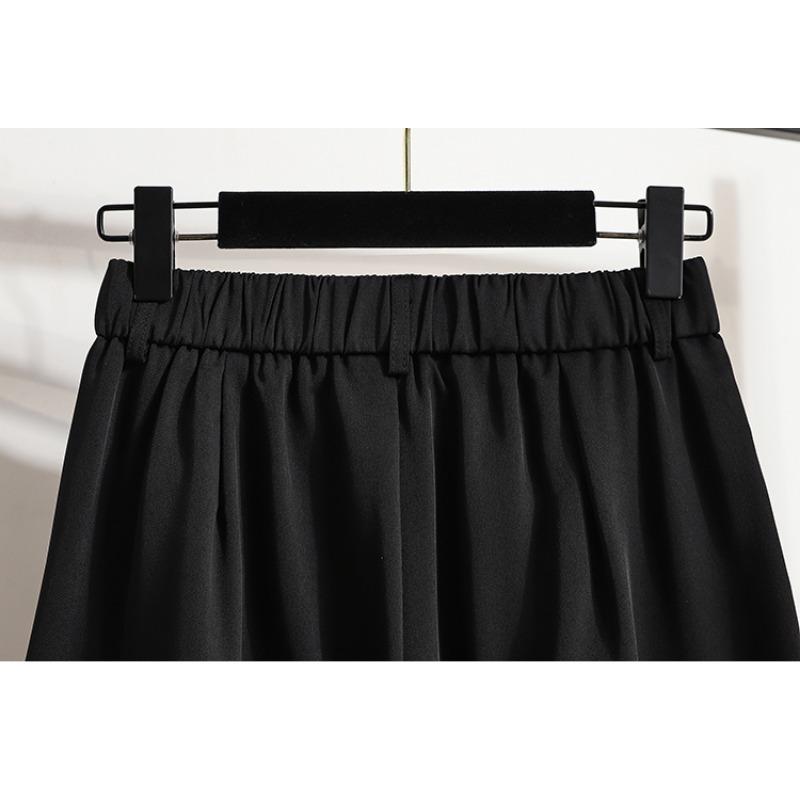 Dimanaf 2025 Plus Size Shorts Summer Women Solid Loose High Waist Casual Short Pants Basic New