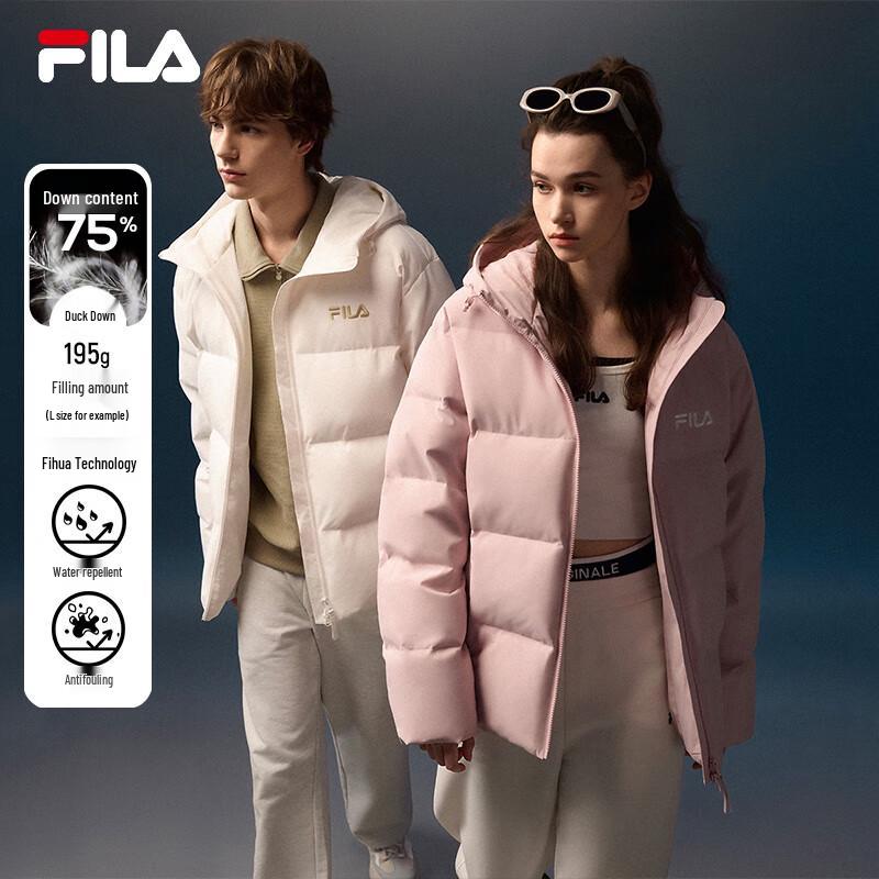 FILA RGB Унисекс Свободный крой Пуховик с капюшоном XXL