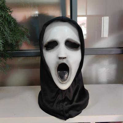 Halloween Scary Ghost Face Mask Black Cloth Horror Cosplay Party Prop