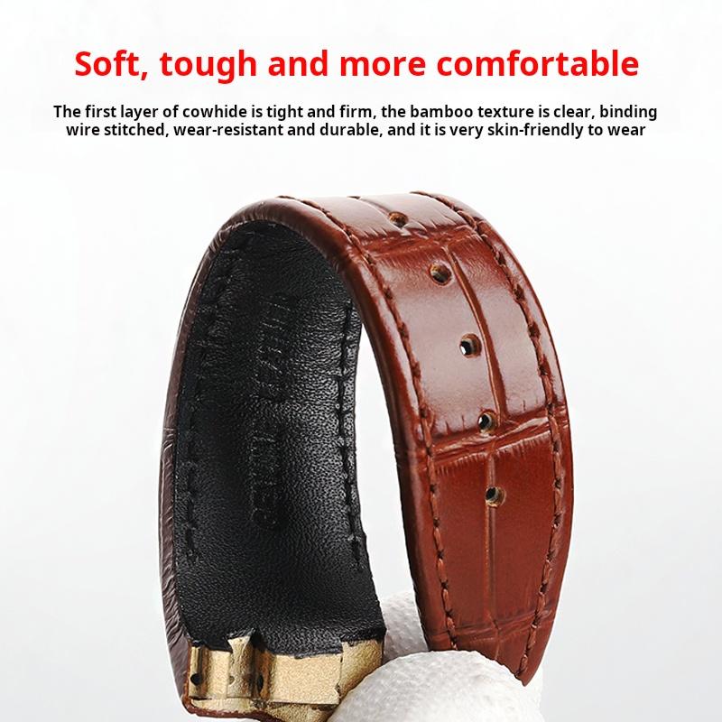 Für Hamilton VENTURA Presley 80. Jubiläum H24535331/H24525331/H24585331 Lederarmband Uhrenarmband Herren Schwarz Braun Armband