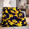 1pc Floral Pattern Blanket Warm, Cozy, And Soft, Suitable for Sofas, Beds, Cars, And Office Use.Perfect for Camping And Travel, Making It a Great Gift