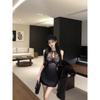 Spring New Arrival: Pure Desire Socialite High-End Patchwork Bodycon Halter Dress for Women
