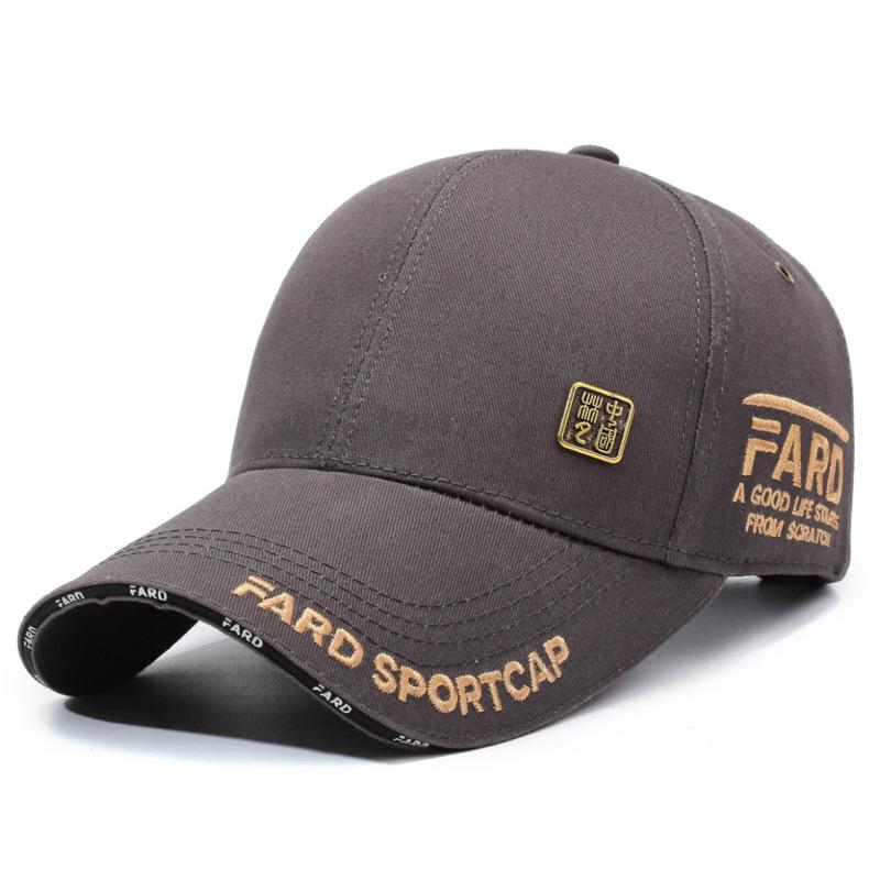 Spring And Autumn Embroidery Letter Hat Unisex Fashion Cap Hard Top Outdoor Leisure Baseball Cap