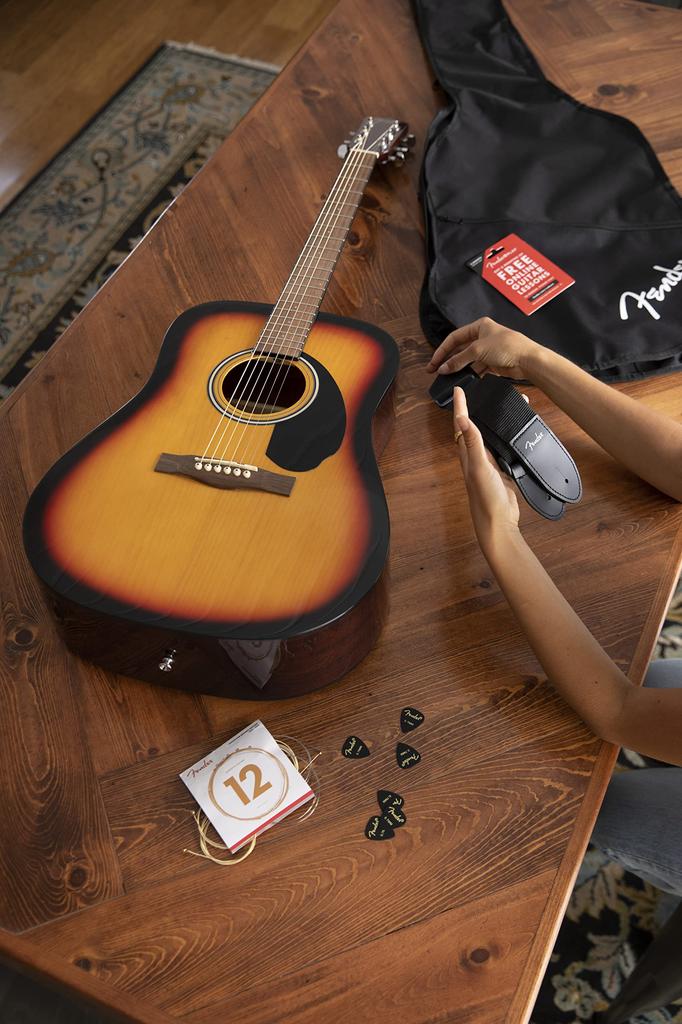 Acoustic Guitar FA-125 Dreadnought with Bag, Walnut Fingerboard, Natural Finish