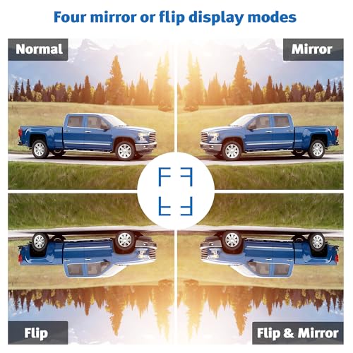 4.3-inch Wireless Backup Camera Set with 720P HD Wireless Backup Camera for Cars, Vans, Trucks, Campers, and Trailers with Parking Guidelines