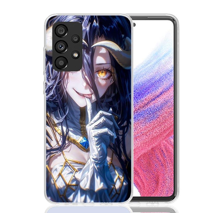Albedo Overlord Anime Phone Case for Samsung Galaxy A52 A51 A50S A12 A22 A32 A72 A10S A30S A31 A71 Note 20 Ultra 10 Plus S10 Gal