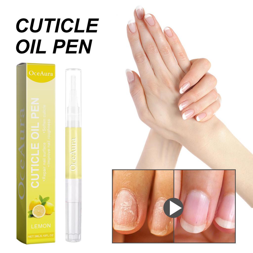 Nourishing Lemon Oceaura Nail Care Oil For Healthy Hydration And 3ml Shine