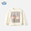 Malwee Girls' Sweatshirt Autumn and Winter New Stylish European and American Children's Long-Sleeved Round-Neck Pullover Cartoon Girl Top