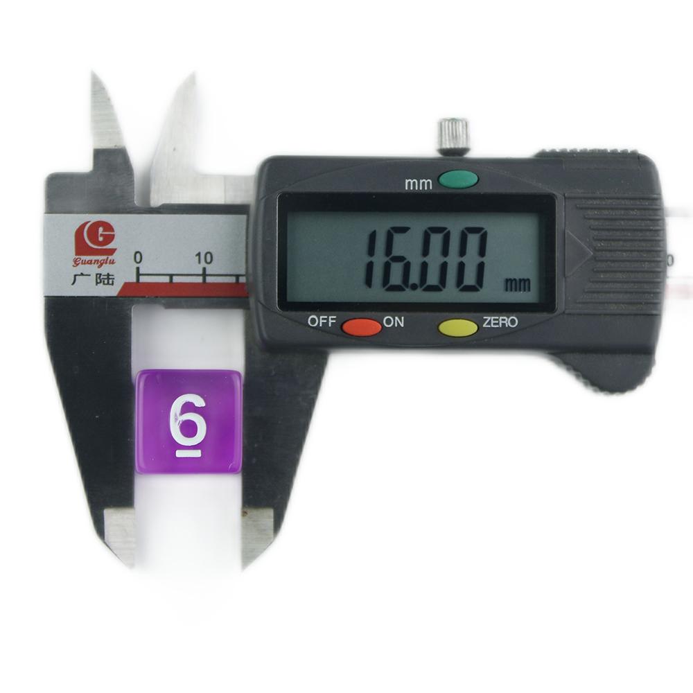 10 stuks D6 Dobbelstenen Polyhedrisch Digitaal 1-6 Dobbelstenen voor Feest Club Entertainment Tafelspel