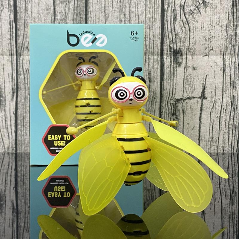 Induction Bee Aircraft Gesture Suspension Luminous Toy Stall Toy Flying Doll