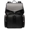Mythos Palladium Metal Accessories Flap Closure Recycled Cowhide Backpack Men Backpack Black 6308376