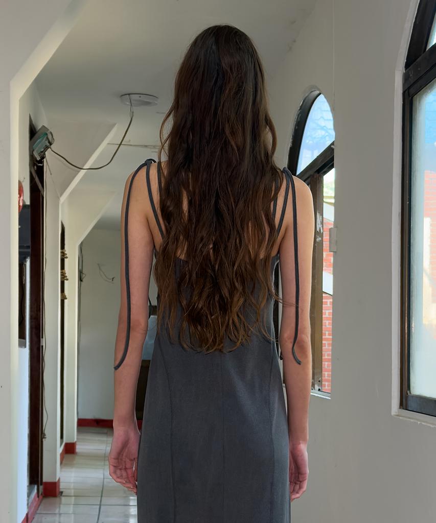 Daiaegeuneol Two Way Long Dress (Charcoal)