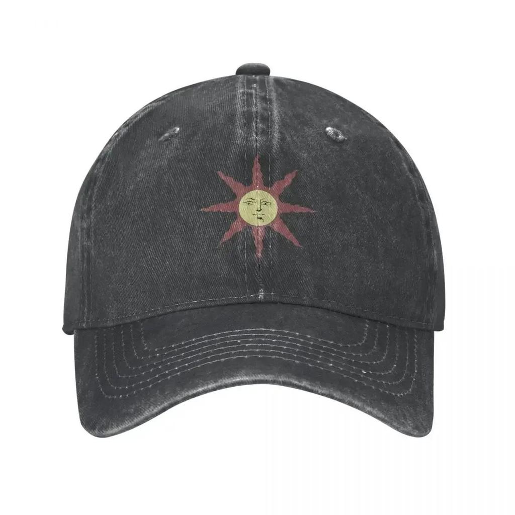 Praise The Sun Baseball Cap Vintage Distressed Washed Souls Game Snapback Cap Men Women  Outdoor Activities Caps Hat