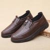 Men's Waterproof Imitation Leather Shoes - Breathable, Lightweight, Comfortable Business Casual Shoes for Middle-Aged & Elderly Dads
