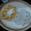 Chunky Chain Chain Bangle Geometric Hollow Hand Jewelry Fashion Statement Wristwear  Women Jewelry