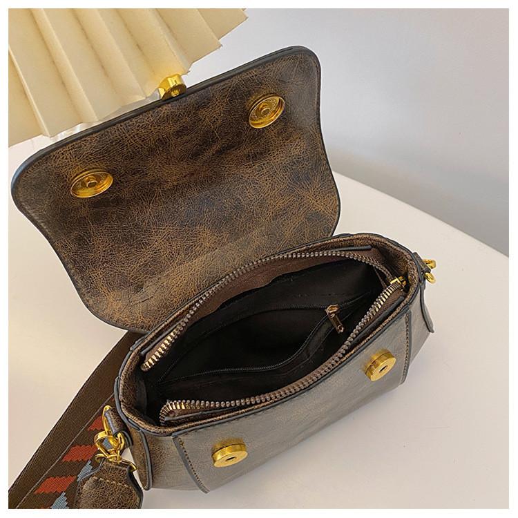 IELGY Fashion Retro Small Square Bag Crossbody All-Match Casual One-Shoulder Female Bag