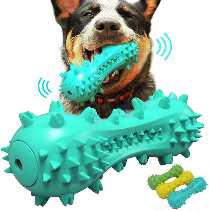 Dog Voice Toys Pet Teeth Cleaning Chew for Aggressive Dogs Rubber Molar Stick