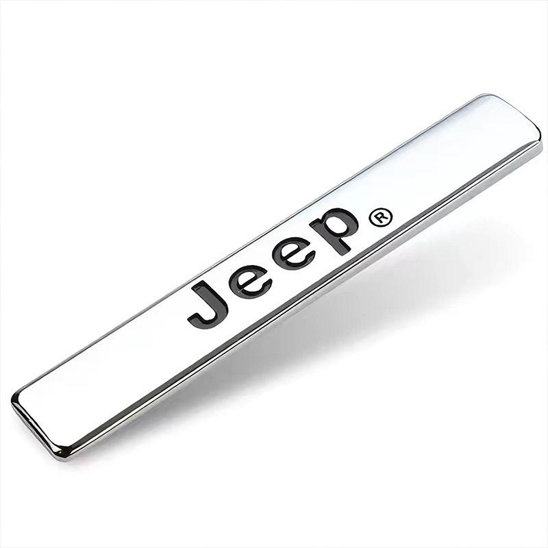 1Pcs 3D Metal Stickers Car Body Side Fender Emblem Decal For Jeep Wrangler Grand Cherokee Avenger Compass Wagoneer Gladiator XJ