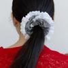 FANTASTIC PLANET petit check lace scrunchie (2colors)