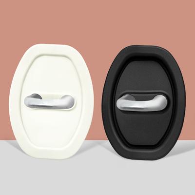 Capa Protetora para Fechadura de Porta Capa Protetora à Prova de Ferrugem Amortecimento de Borracha para Fechadura de Porta de Carro Capa de Borracha com Travamento Adesivo Anticolisão