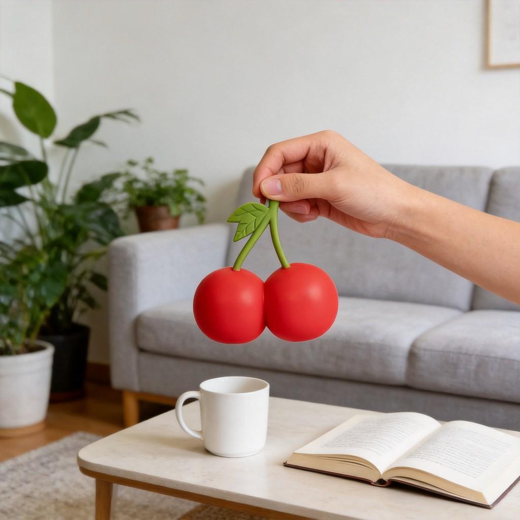 Squeezy Squeeze Cherries Silicone Stress Relief Toy For Home Office And Kids