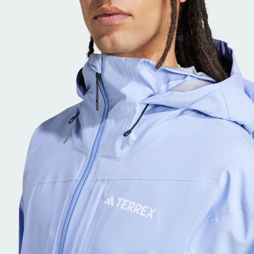 Adidas FW24 Xperior Gore-Tex 3L Waterproof Windproof Durable Warm Ski Jacket Men Jacket Blue IZ0369